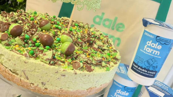 St Patrick's Day Baking Cheesecake With Dale Farm Cream