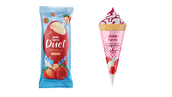 Dale Farm Duet and Raspberry Swirl