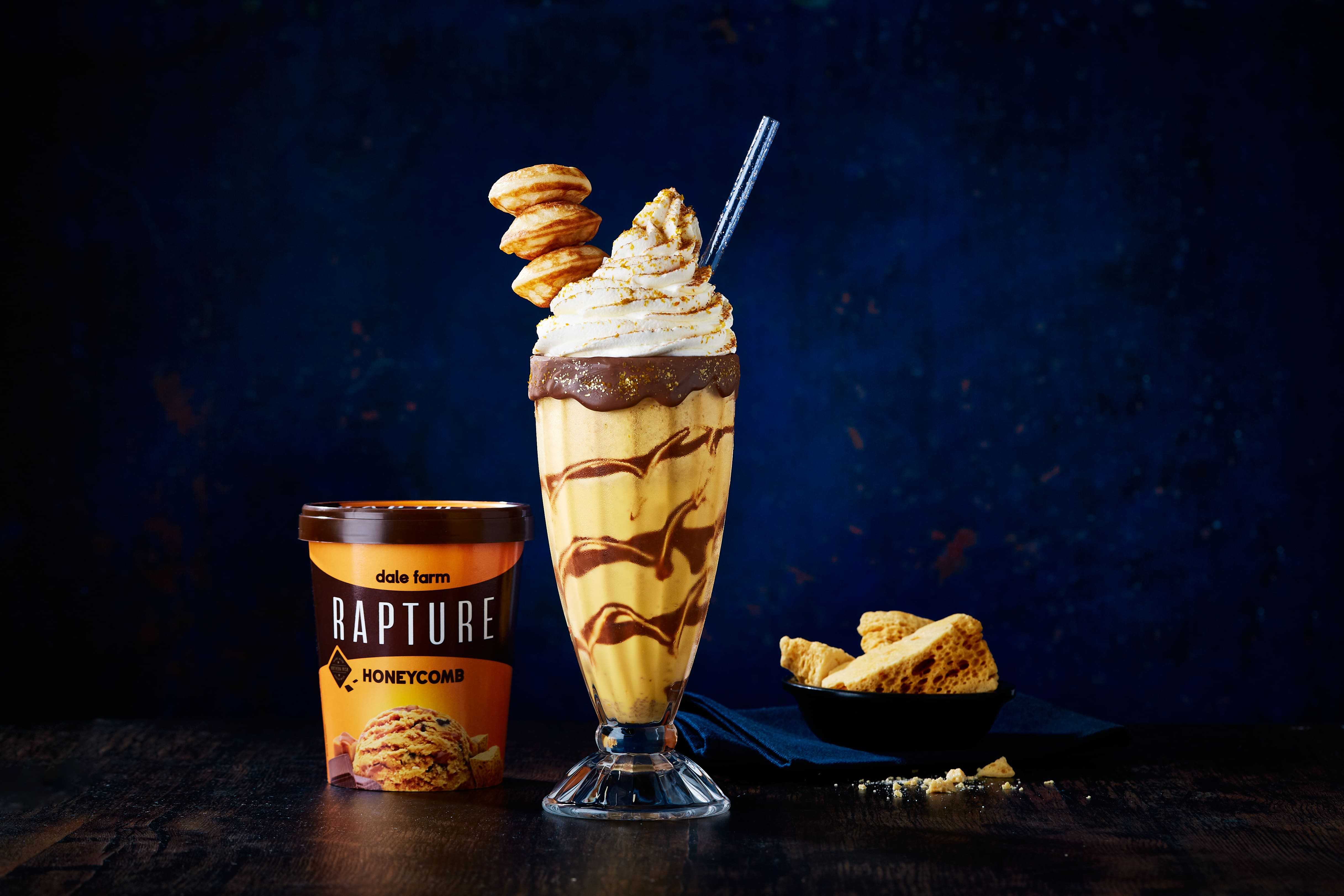 Honeycomb milkshake with product 622k B